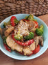 Ginger-Sesame chicken stir fry