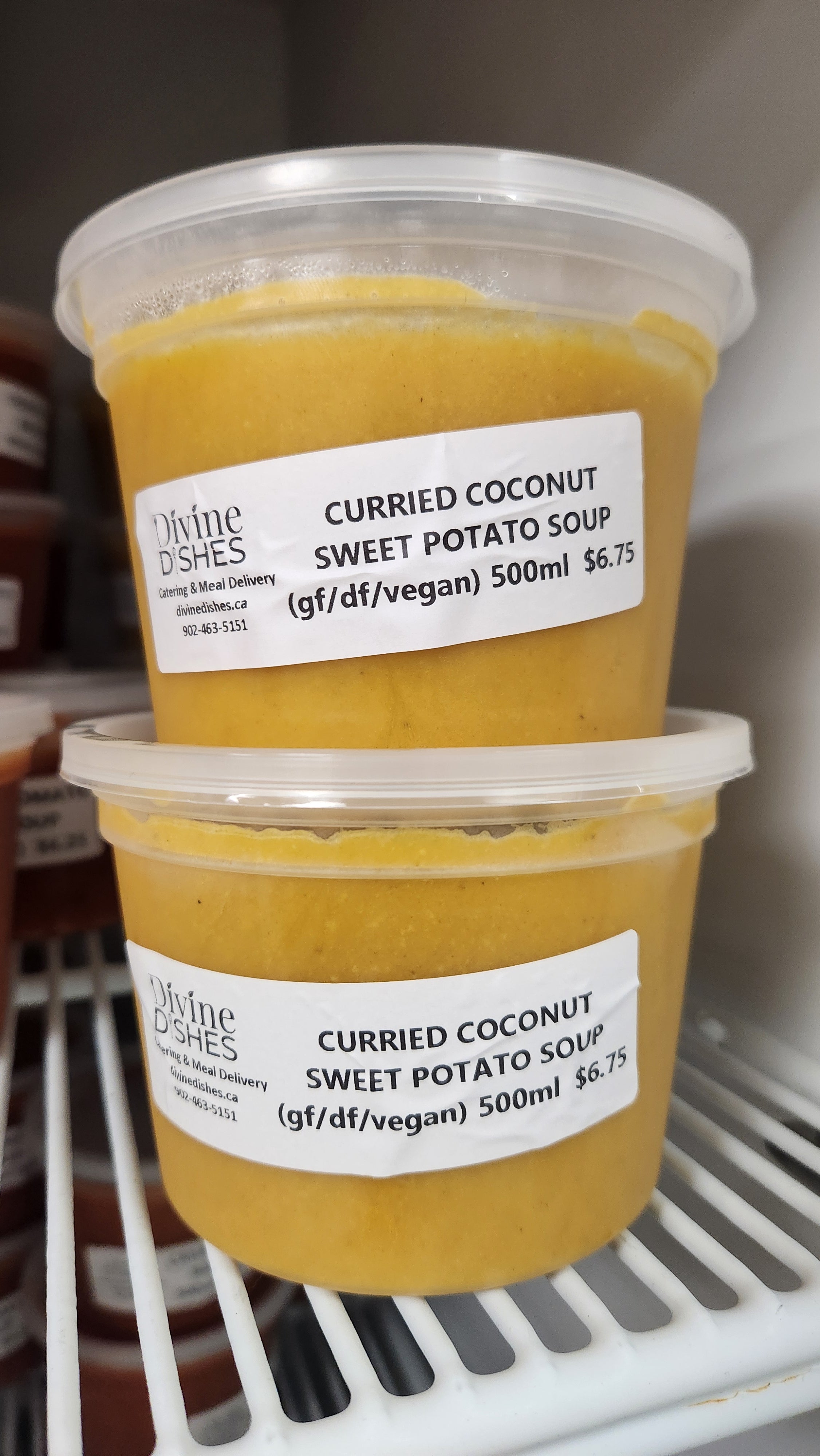 Curried coconut sweet potato soup
