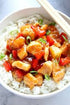 Sweet and sour pineapple chicken stir fry